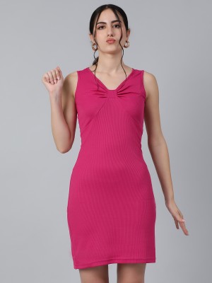 KOTTY Women Bodycon Pink Dress