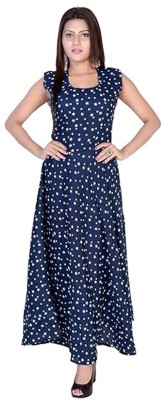 Kuberdisha Women A-line Blue Dress