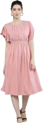 RIYAN CREATION Women Empire Waist Pink Dress