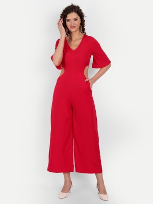 MINGLAY Women A-line Red Dress