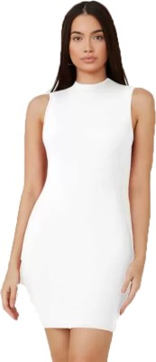 Whitewhale Women Bodycon White Dress