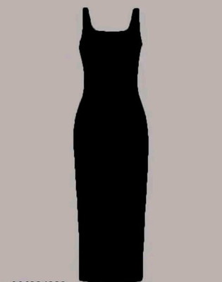 TUSI Women Bodycon Black Knee Length Dress