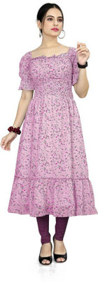KALPANAFASHIONN Women A-line Pink Dress