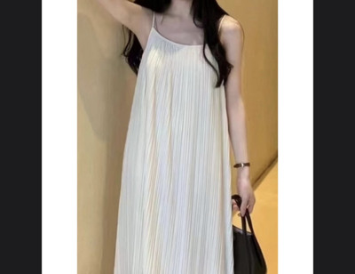 Trendythreads Women A-line White Maxi/Full Length Dress