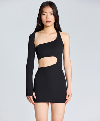 Zomoda Women Bodycon Black Mini/Short Dress
