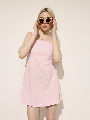 ONLY Women A-line Pink Mini/Short Dress
