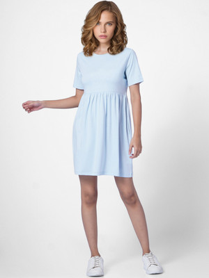 ONLY Women T Shirt Blue Mini/Short Dress