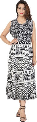 HouseOfCommon Women A-line White Dress