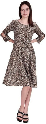Fashmita Apparels Women Ethnic Dress Multicolor Knee Length Dress