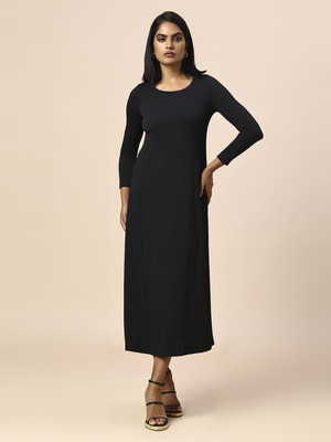 CHEMISTRY Women A-line Black Maxi/Full Length Dress