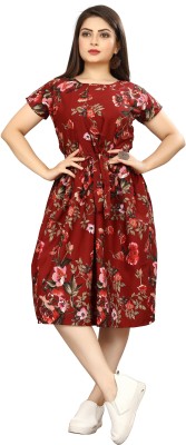 fashionwrld Women A-line Multicolor Dress