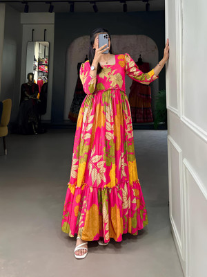 arlima Anarkali Gown(Multicolor)