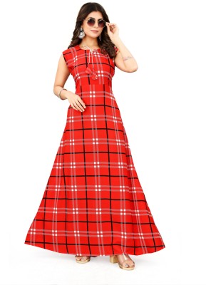 RADHE SALES Women Maxi Red Dress