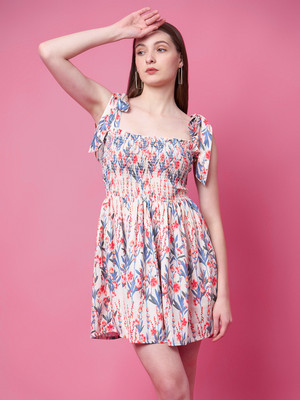 PRETTY LOVING THING Women A-line Beige Mini/Short Dress