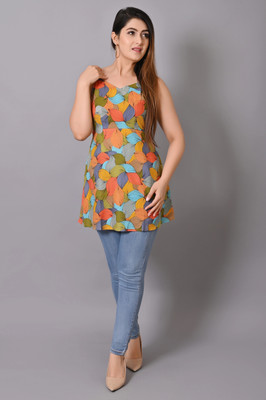 IQRAAR Women Fit and Flare Multicolor Mini/Short Dress