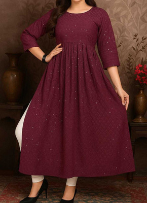 krishu Women Fit and Flare Green Below Knee Dress