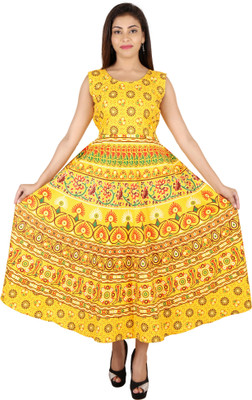RAJDEVI JAIPUR PRINTS Cotton Blend Printed Kurta Fabric