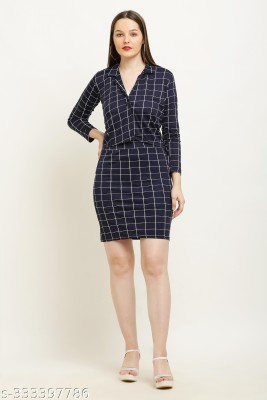 HRB Club Collection Women A-line Black Dress