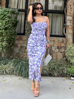 TANDUL Women Bodycon Multicolor Maxi/Full Length Dress