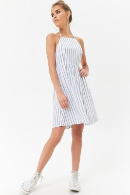 FOREVER 21 Women A-line White Dress