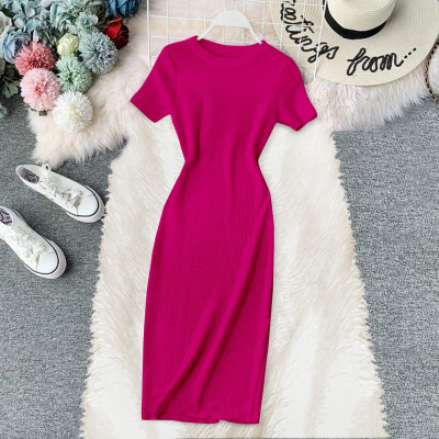 SANKALP TEXTILE Women Bodycon Pink Midi/Calf Length Dress