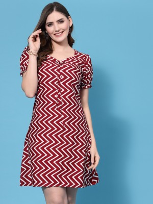 Oomph! Women A-line Maroon Dress