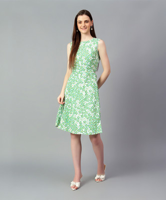 KOTTY Women A-line Multicolor Knee Length Dress