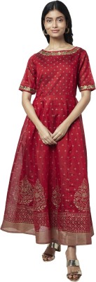 Rangmanch by Pantaloons Women Fit and Flare Red Dress