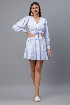 Fiorenza Women Two Piece Dress Blue Mini/Short Dress