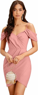 FASHIONsUp Women Bodycon Pink Dress