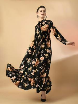 Femvy Flared/A-line Gown(Multicolor)