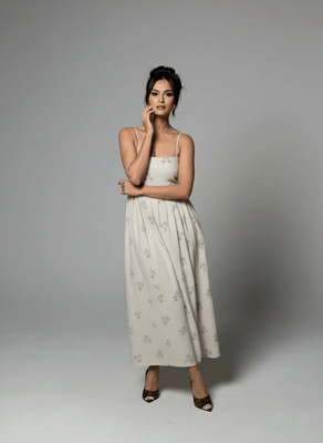 Folkiss Women Maxi White Ankle Length Dress