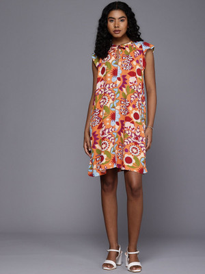 NEXT Women A-line Orange Above Knee/Mid Thigh Length Dress