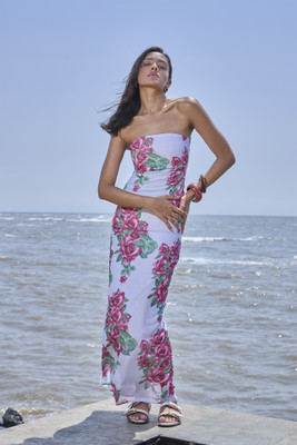 COLOR CAPITAL Women Gown White Maxi/Full Length Dress