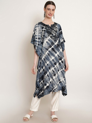 METRONAUT Women Kaftan Black Midi/Calf Length Dress