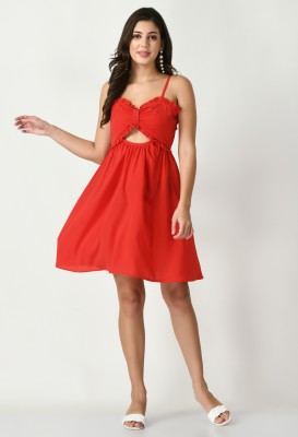 Tushita Women A-line Red Dress