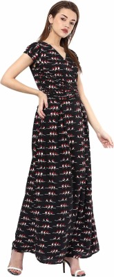 La Zoire Women Maxi Black Dress