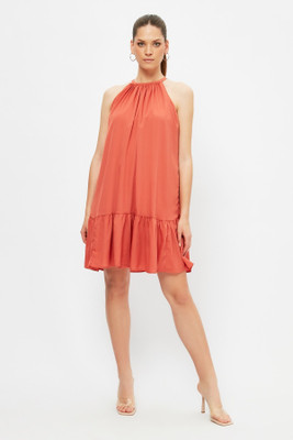 Trendyol Women Sheath Red Above Knee/Mid Thigh Length Dress