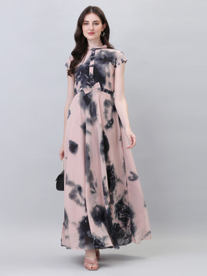 BEELEE TYPS Flared/A-line Gown(Pink)