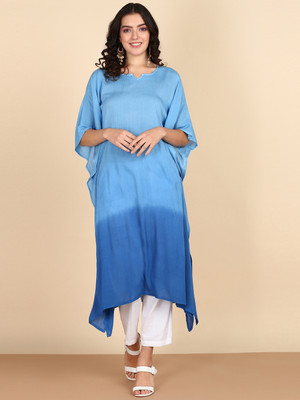 METRONAUT Women Kaftan Pink Midi/Calf Length Dress