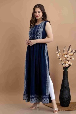 NOBEY INDIA Women A-line Blue Dress