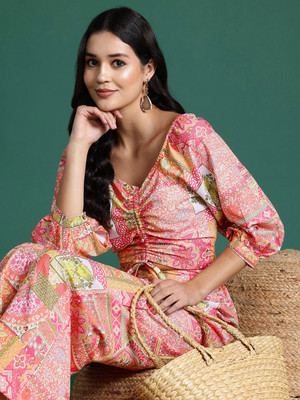 Sangria Top Palazzos Co-ords Set