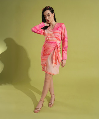 Globus Women Sheath Pink Above Knee/Mid Thigh Length Dress