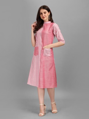 GUFRINA Women A-line Pink Dress