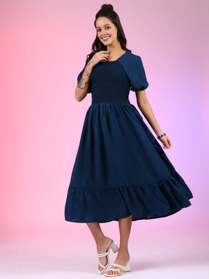Raiyani Fashion Flared/A-line Gown(Blue)
