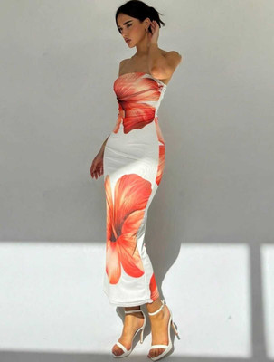 AADITRY FASHION Women Bodycon Multicolor Midi/Calf Length Dress