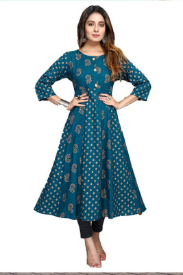 ASHISH PRINT Women A-line Multicolor Midi/Calf Length Dress