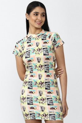 FOREVER 21 Women A-line Multicolor Mini/Short Dress