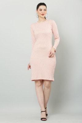 VIRGO MODA Women Bodycon Pink Dress