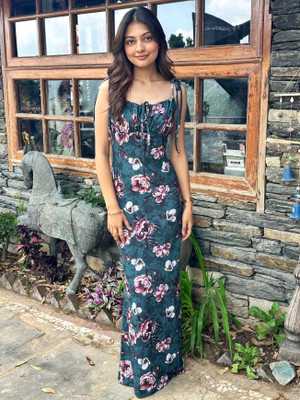 TANDUL Women Bodycon Multicolor Maxi/Full Length Dress